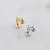 CZ MOON STARBURST DANGLE CZ THREADLESS (PUSH IN) 316L SURGICAL STEEL LABRET SET
